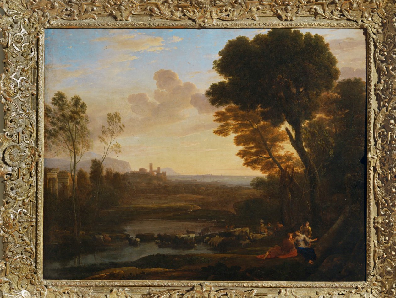 Krajobraz z Paryżem i Oenone, mówi ... autorstwa Claude Lorrain (1600 82)