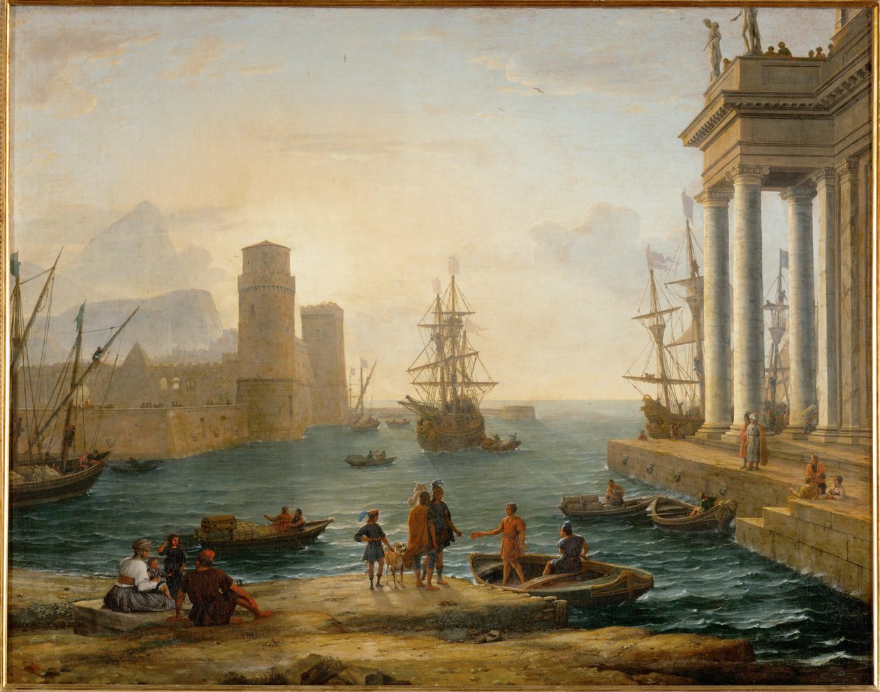 Port de mer, effet de brume Port z mgłą ... autorstwa Claude Lorrain (1600-82)