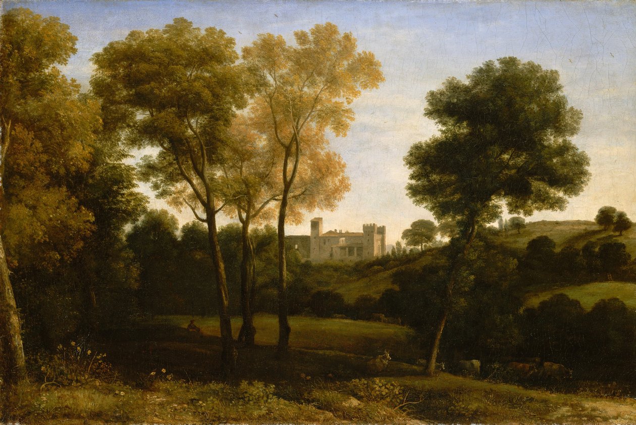 Widok na La Crescenza autorstwa Claude Lorrain