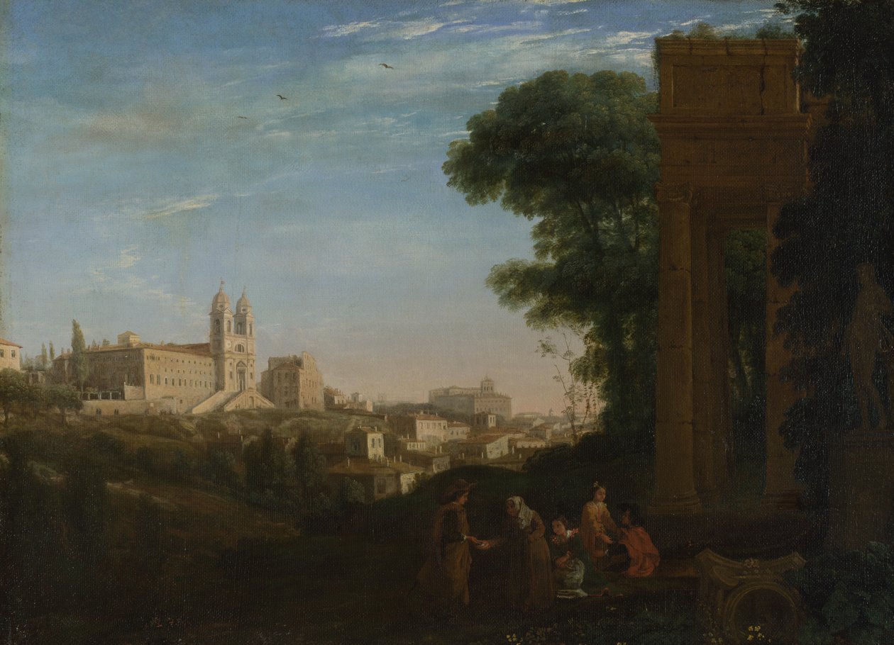 Widok w Rzymie, 1632 autorstwa Claude Lorrain