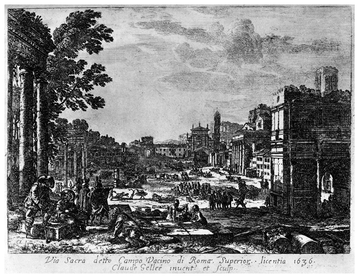 Pole Vacino, c1620-1680 1924 autorstwa Claude Lorrain
