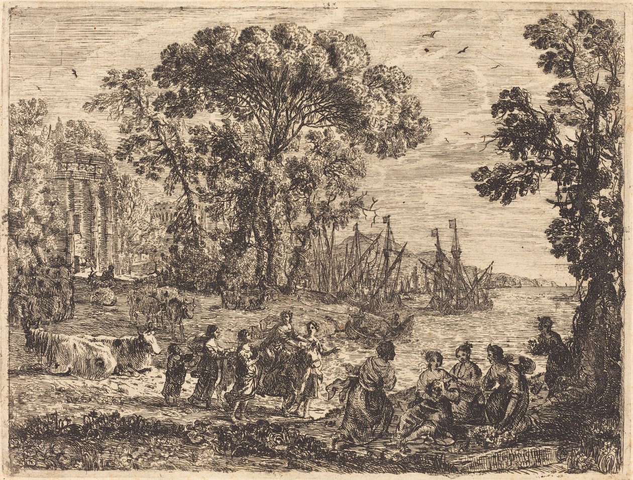 Europa i Byk autorstwa Claude Lorrain