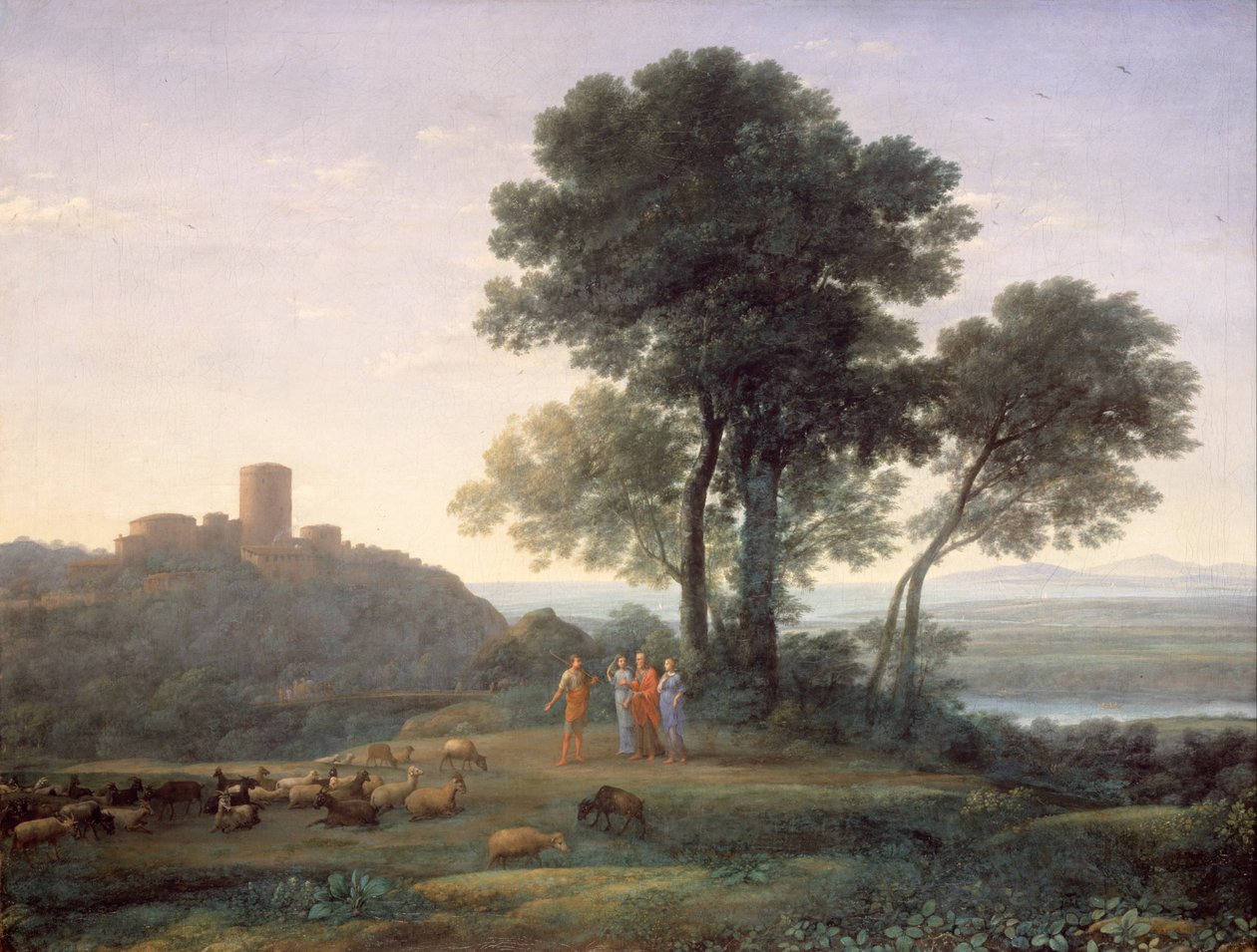 Jakub z Labanem i jego córkami autorstwa Claude Lorrain