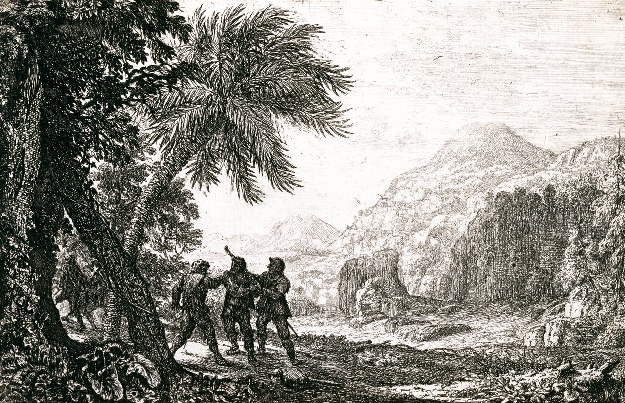 Krajobraz z bandytami autorstwa Claude Lorrain