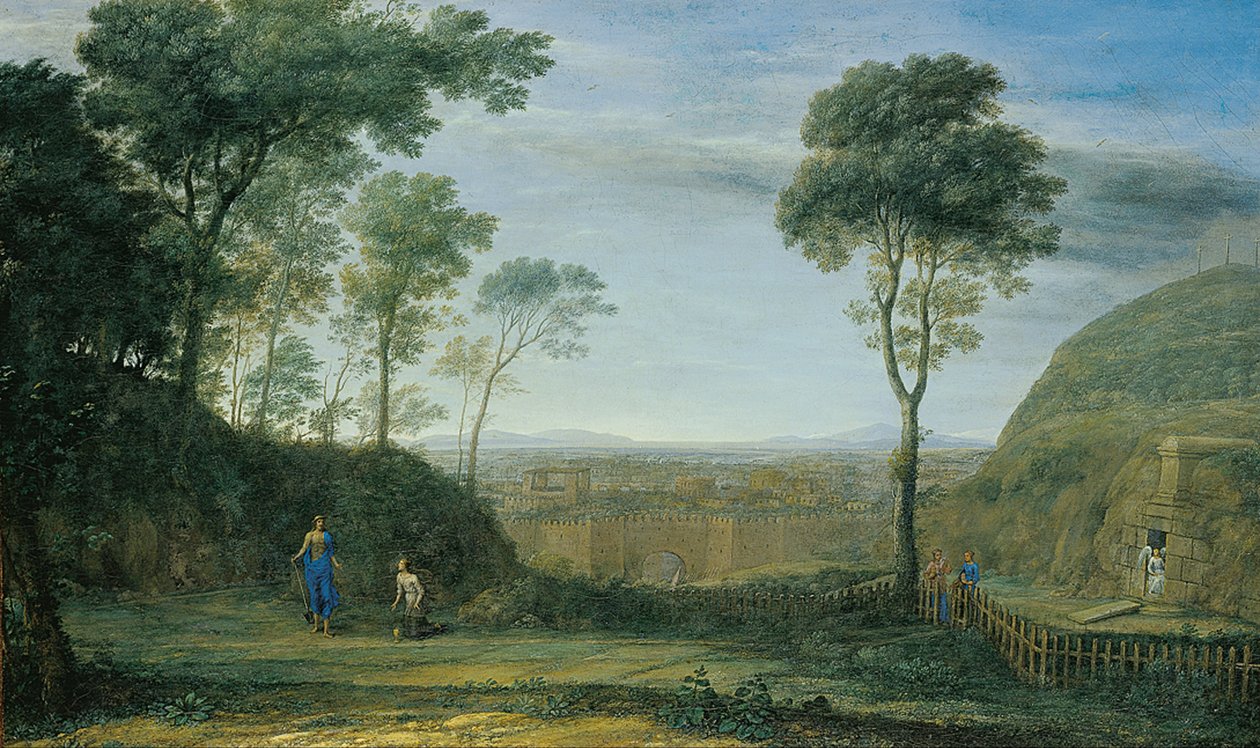 Pejzaż z Chrystusem ukazującym się św. Marii Magdalenie ("Noli me tangere") autorstwa Claude Lorrain