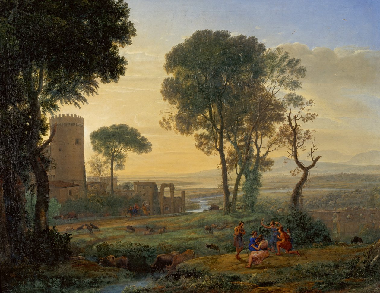 Krajobraz z ucieczką do Egiptu, c. 1646. autorstwa Claude Lorrain