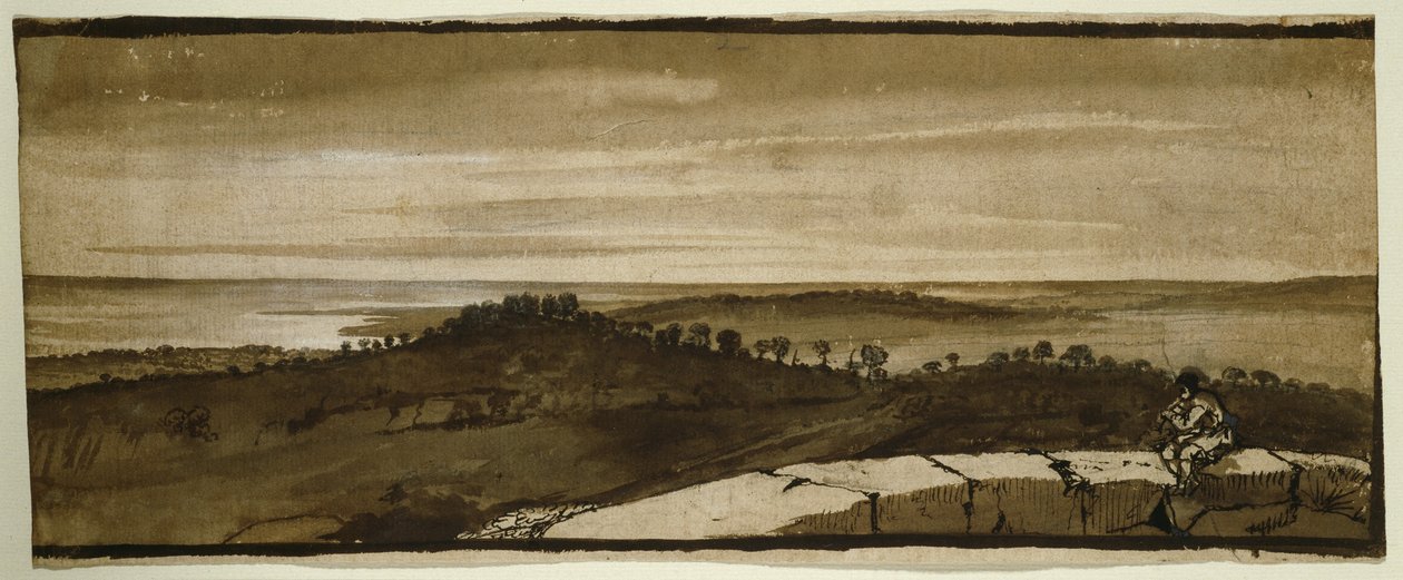Panorama z Sasso, 1649-1655 autorstwa Claude Lorrain