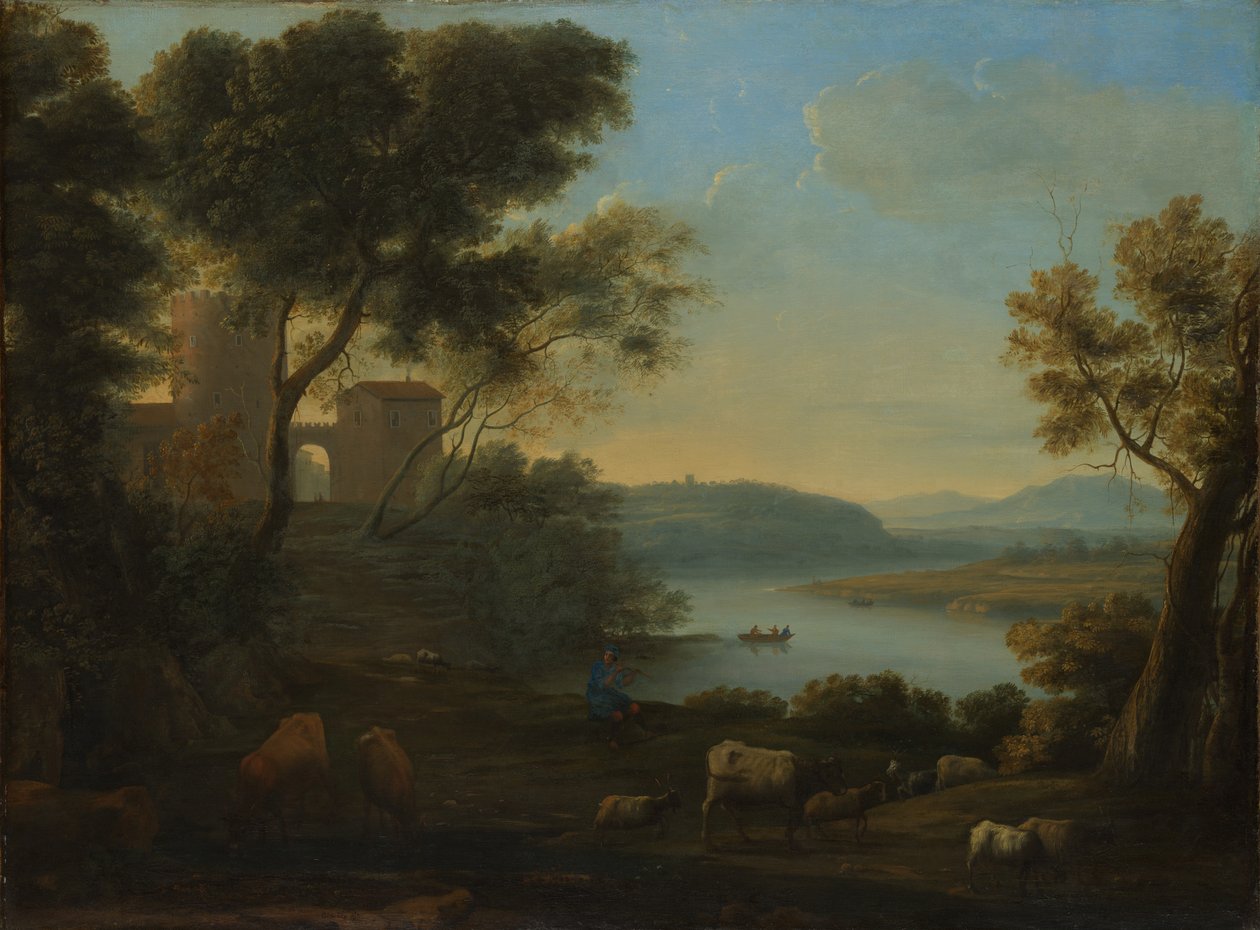 Krajobraz duszpasterski: Kampania rzymska, ca. 1639. autorstwa Claude Lorrain