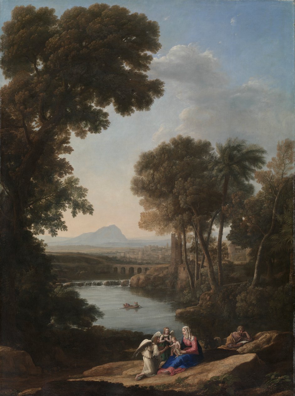Odpocznij w locie do Egiptu autorstwa Claude Lorrain