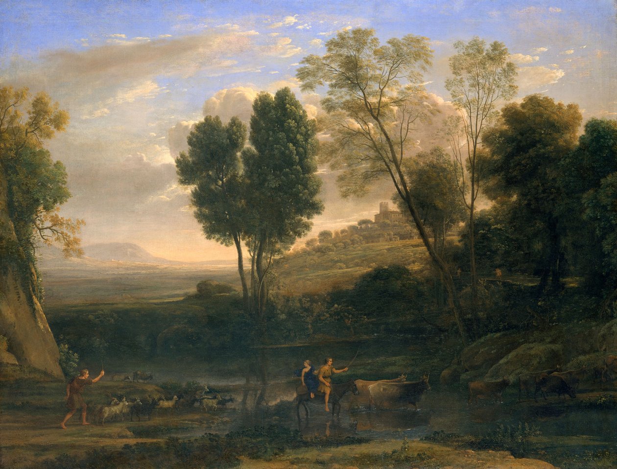 Wschód słońca, ok. 1646-47 autorstwa Claude Lorrain