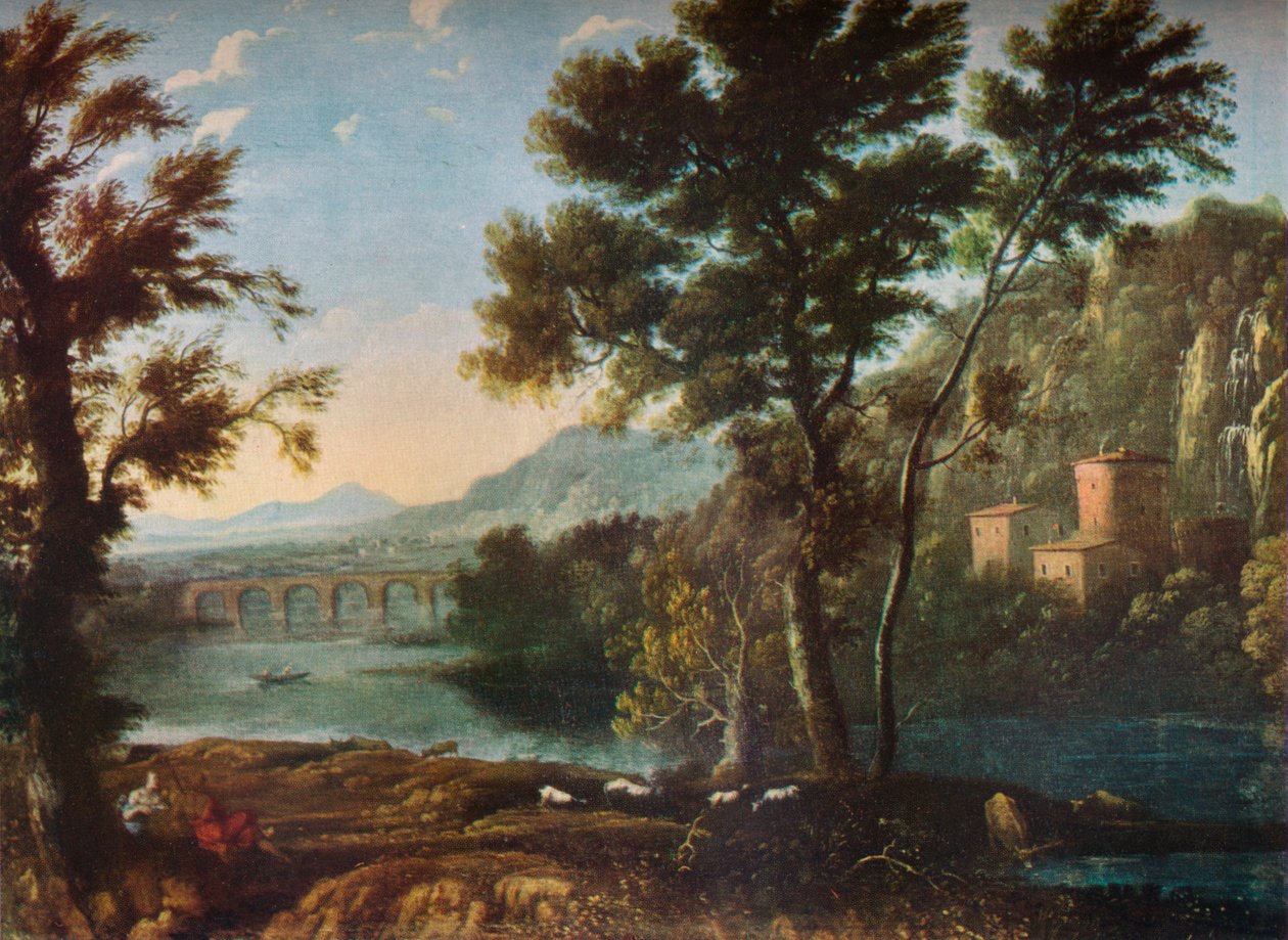 Ulubiony młyn artystów, c1648 1931 autorstwa Claude Lorrain