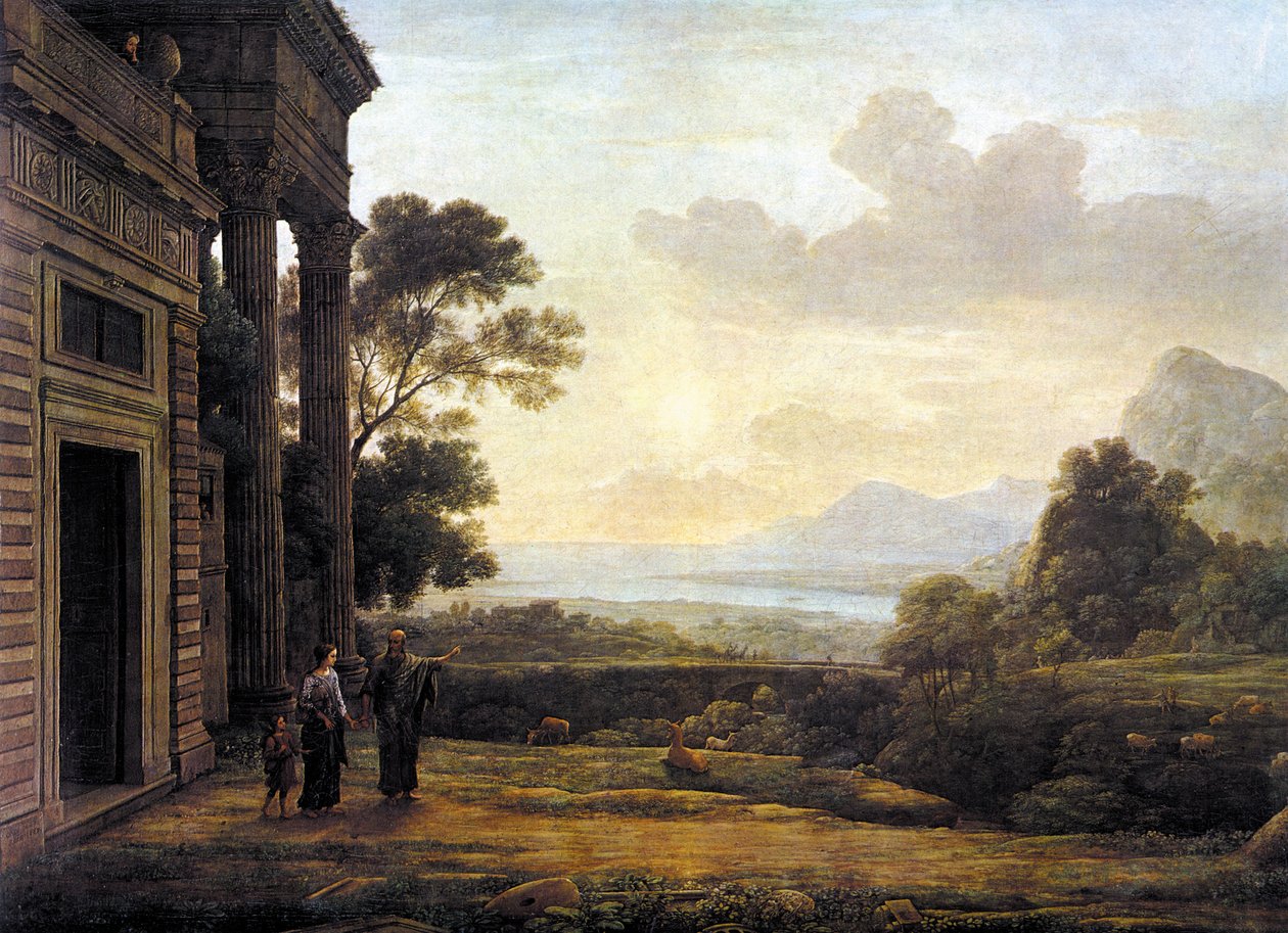 Wygnanie Hagar autorstwa Claude Lorrain