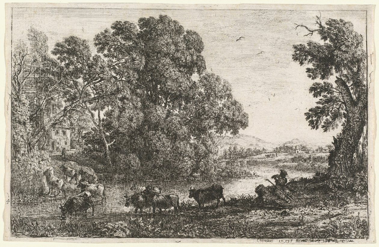 Pasterz (Le bouvier) autorstwa Claude Lorrain