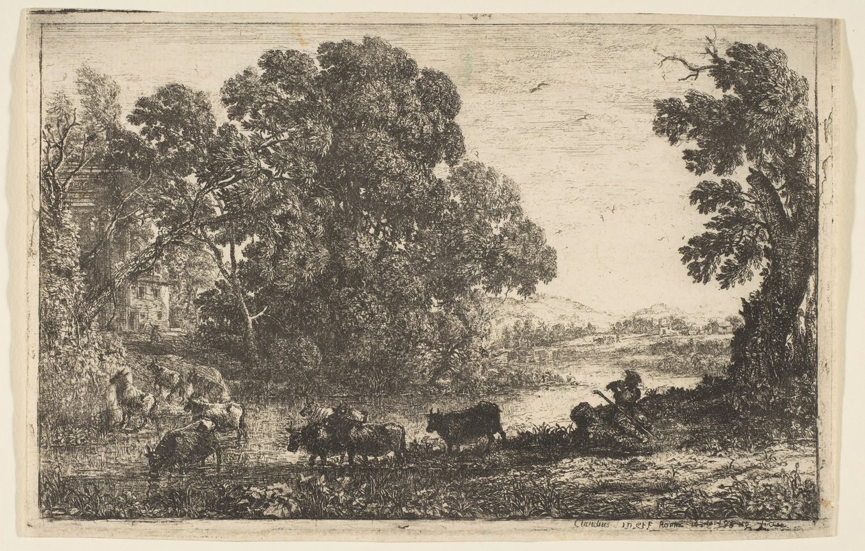 Pasterz, 1636. autorstwa Claude Lorrain