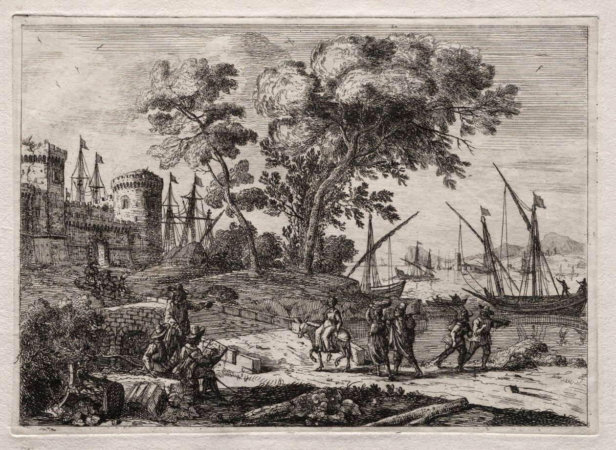 Rysownik. autorstwa Claude Lorrain