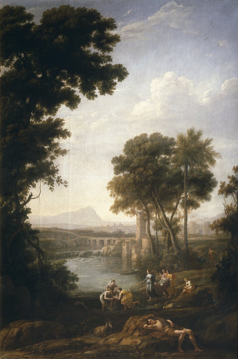 Znalezienie Mojżesza, 1639-1640 autorstwa Claude Lorrain
