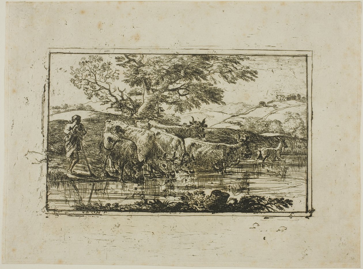 Stado w wodopoju autorstwa Claude Lorrain