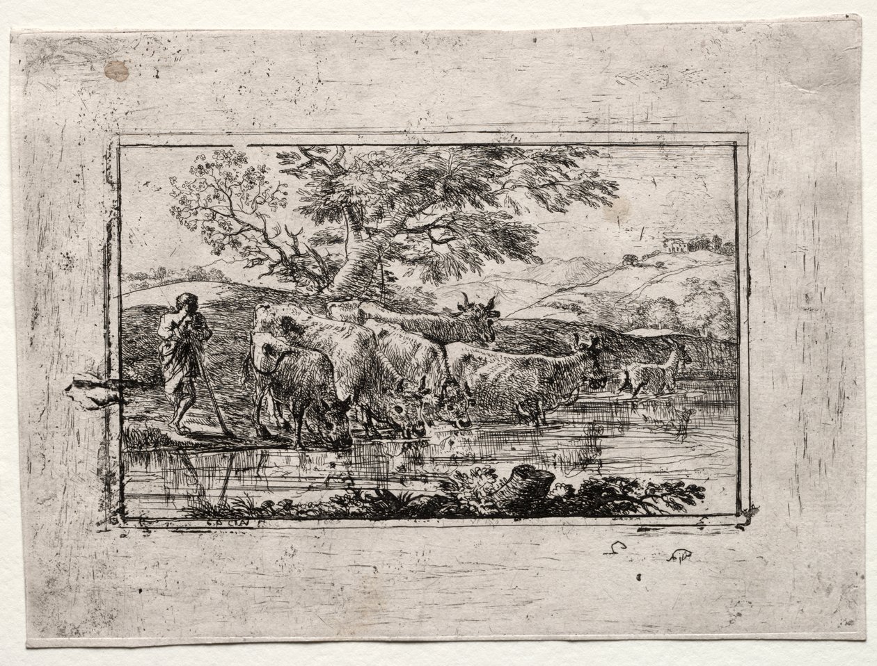 Stado w wodopoju autorstwa Claude Lorrain
