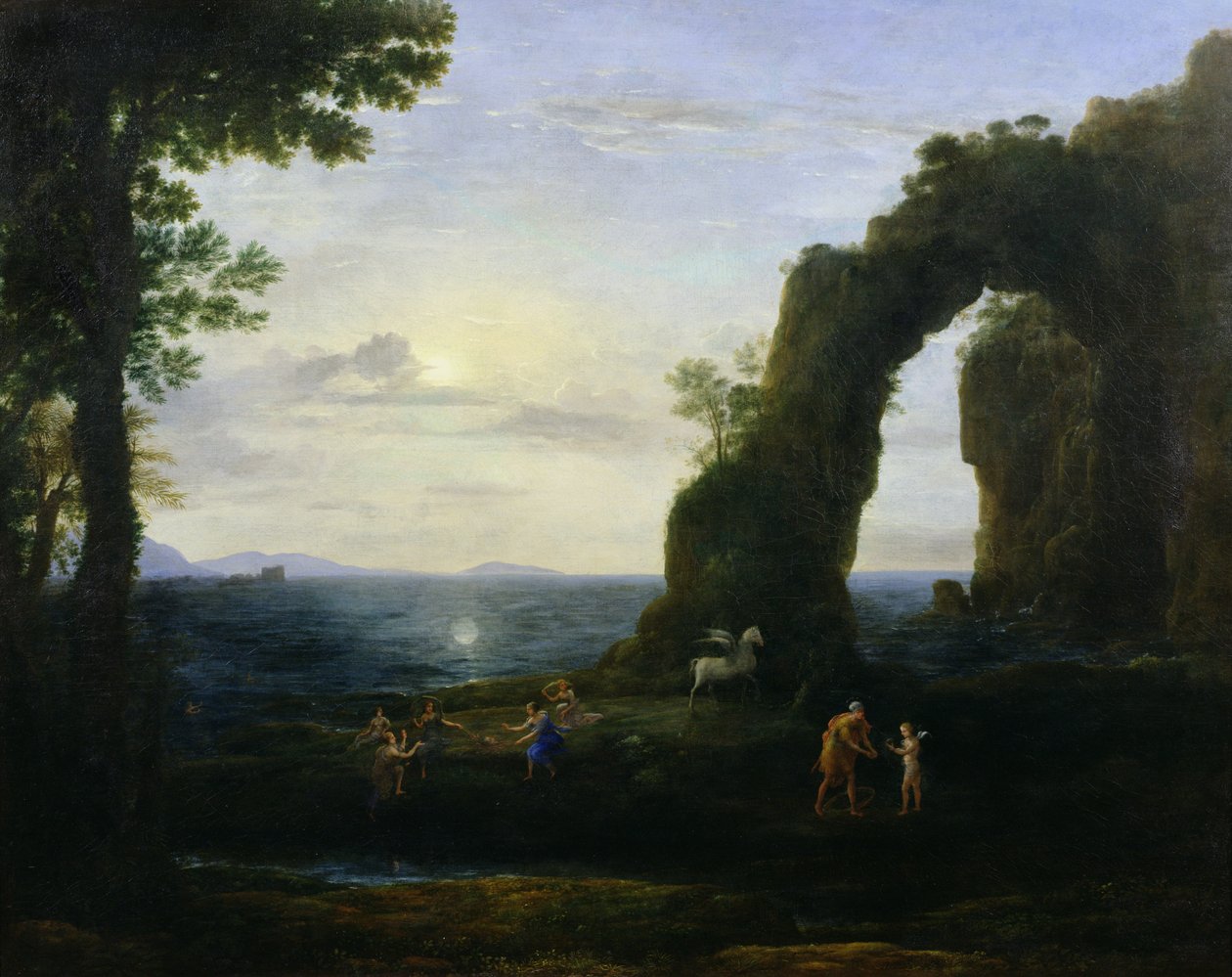 Pochodzenie korala lub Perseusza z głową Meduzy autorstwa Claude Lorrain