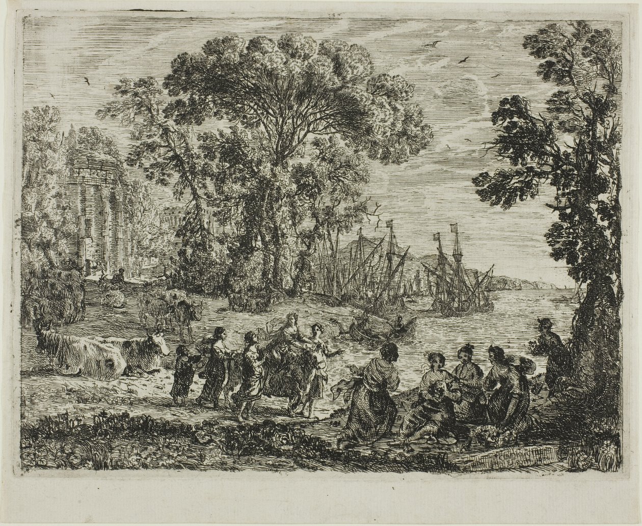 Gwałt Europy autorstwa Claude Lorrain