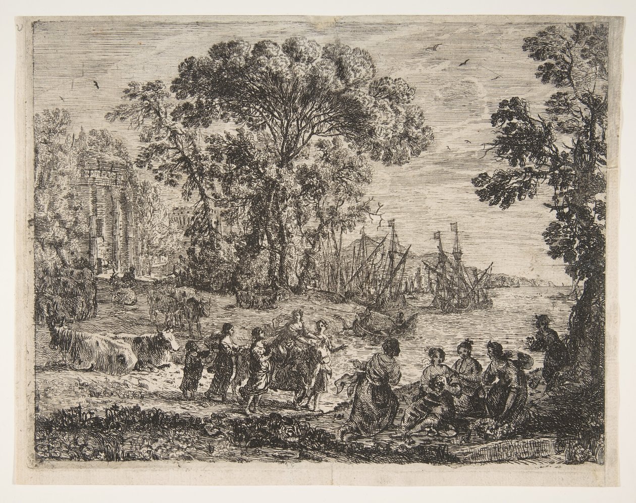 Gwałt Europy, 1634. autorstwa Claude Lorrain