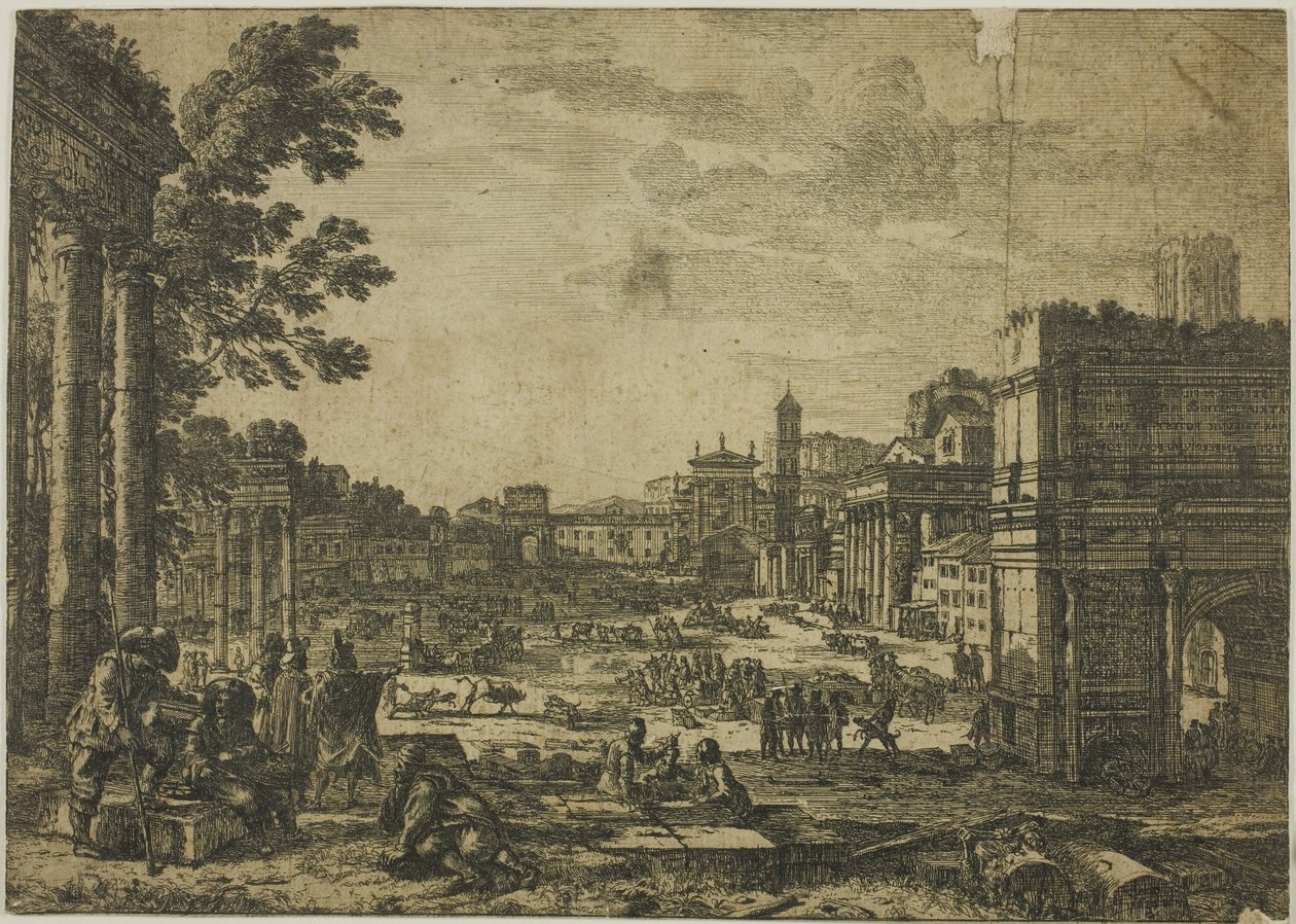 Forum Romanum autorstwa Claude Lorrain