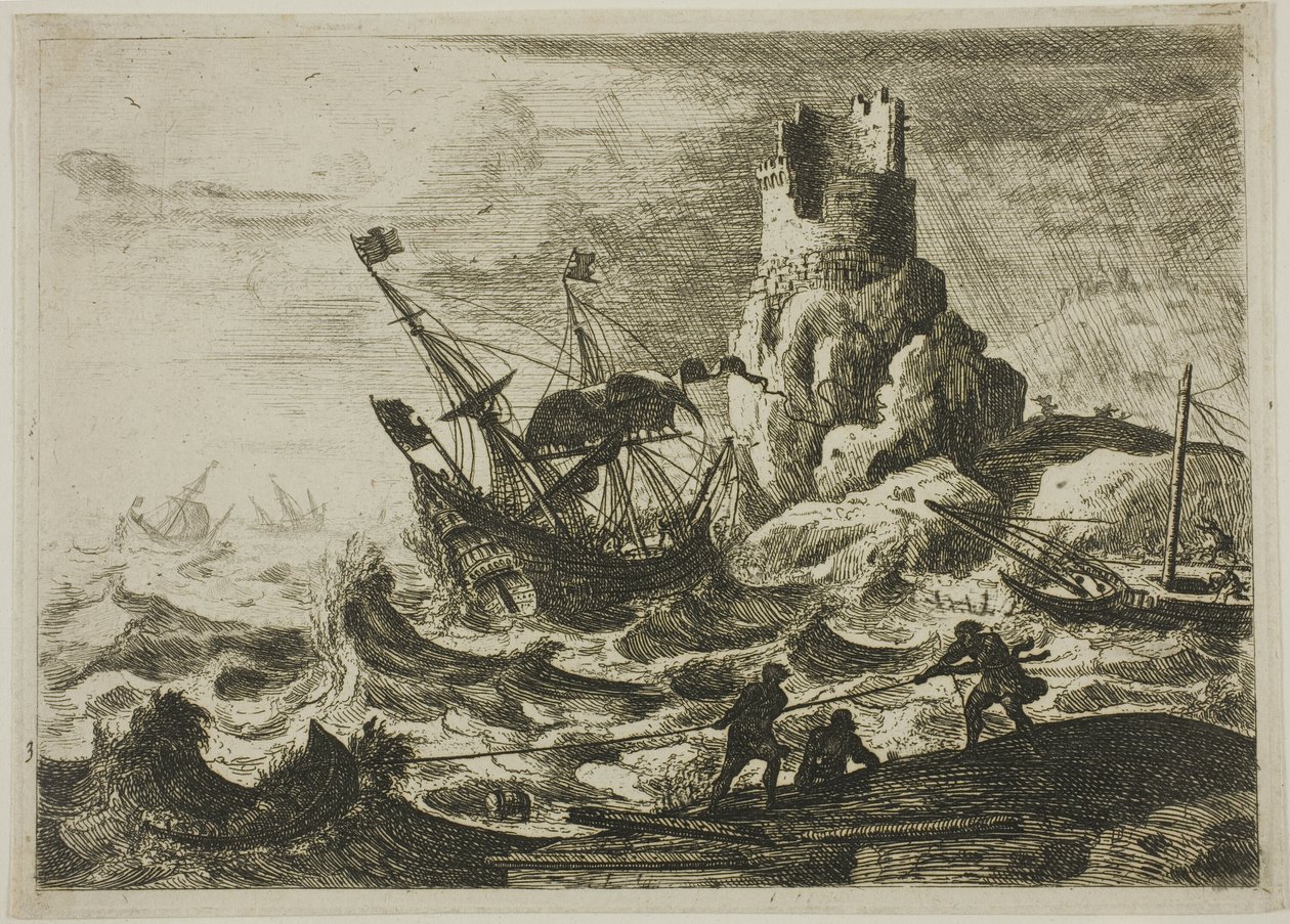 Wrak statku autorstwa Claude Lorrain