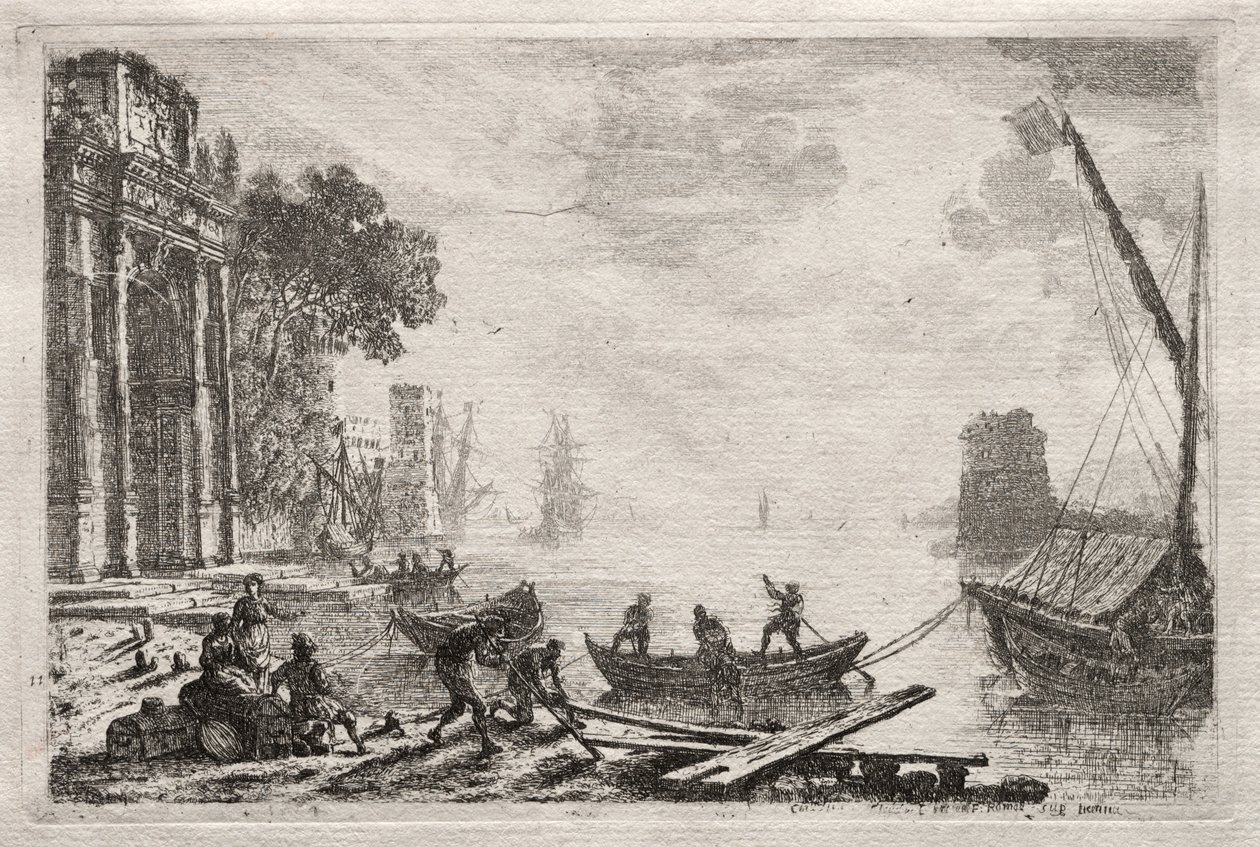Zachód słońca autorstwa Claude Lorrain