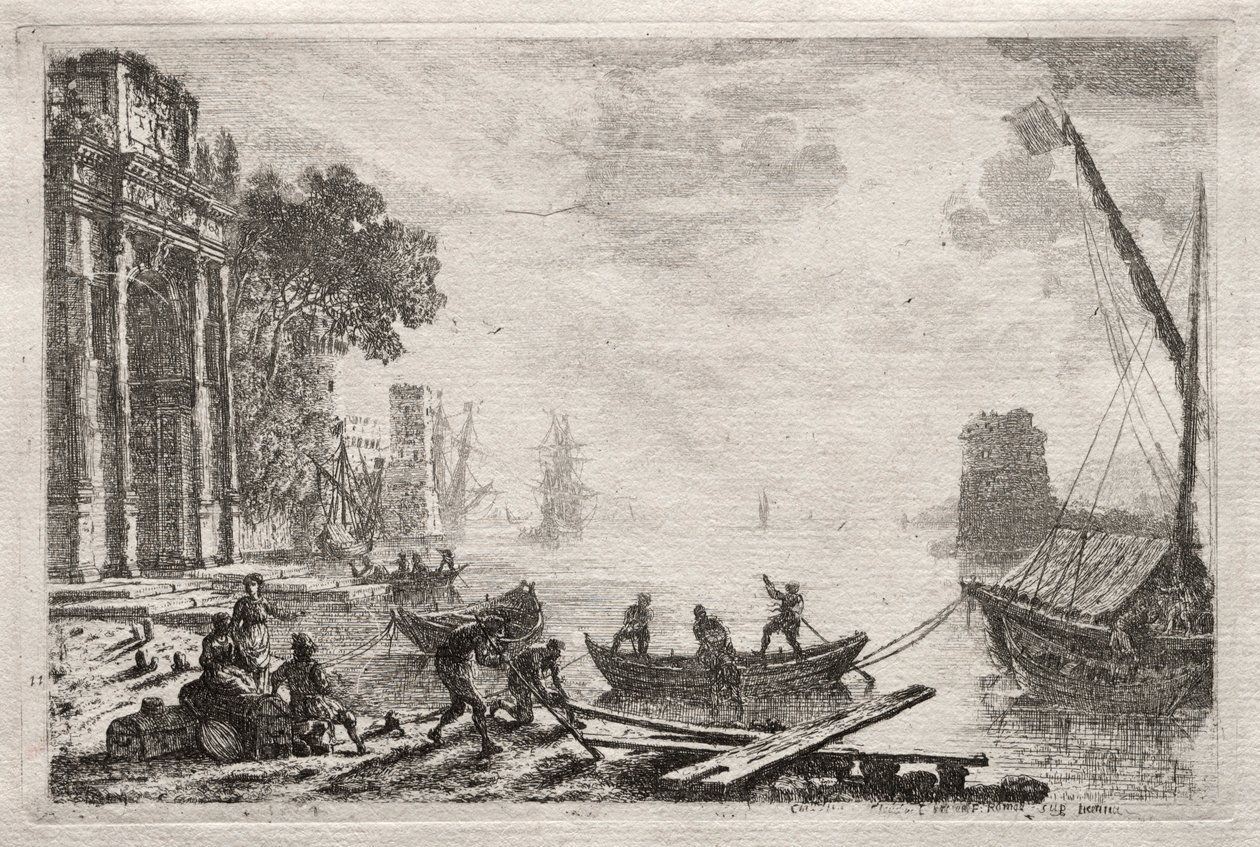 Zachód słońca, 1634. autorstwa Claude Lorrain