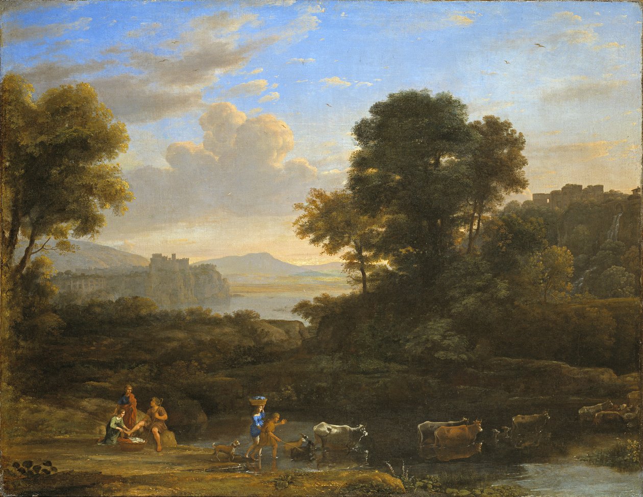 Krajobraz duszpasterski, 1646-47 autorstwa Claude Lorrain