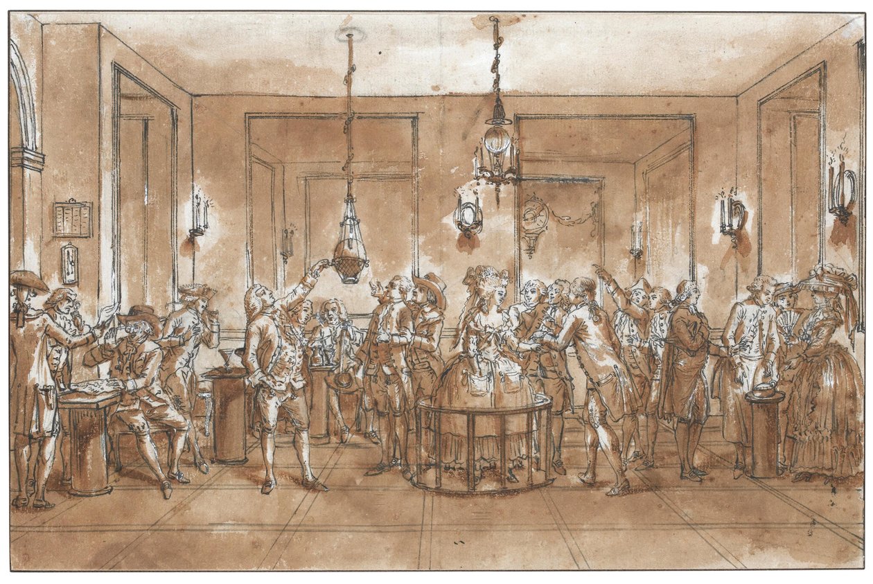 Eksperyment magnetyczny. autorstwa Claude Louis Desrais