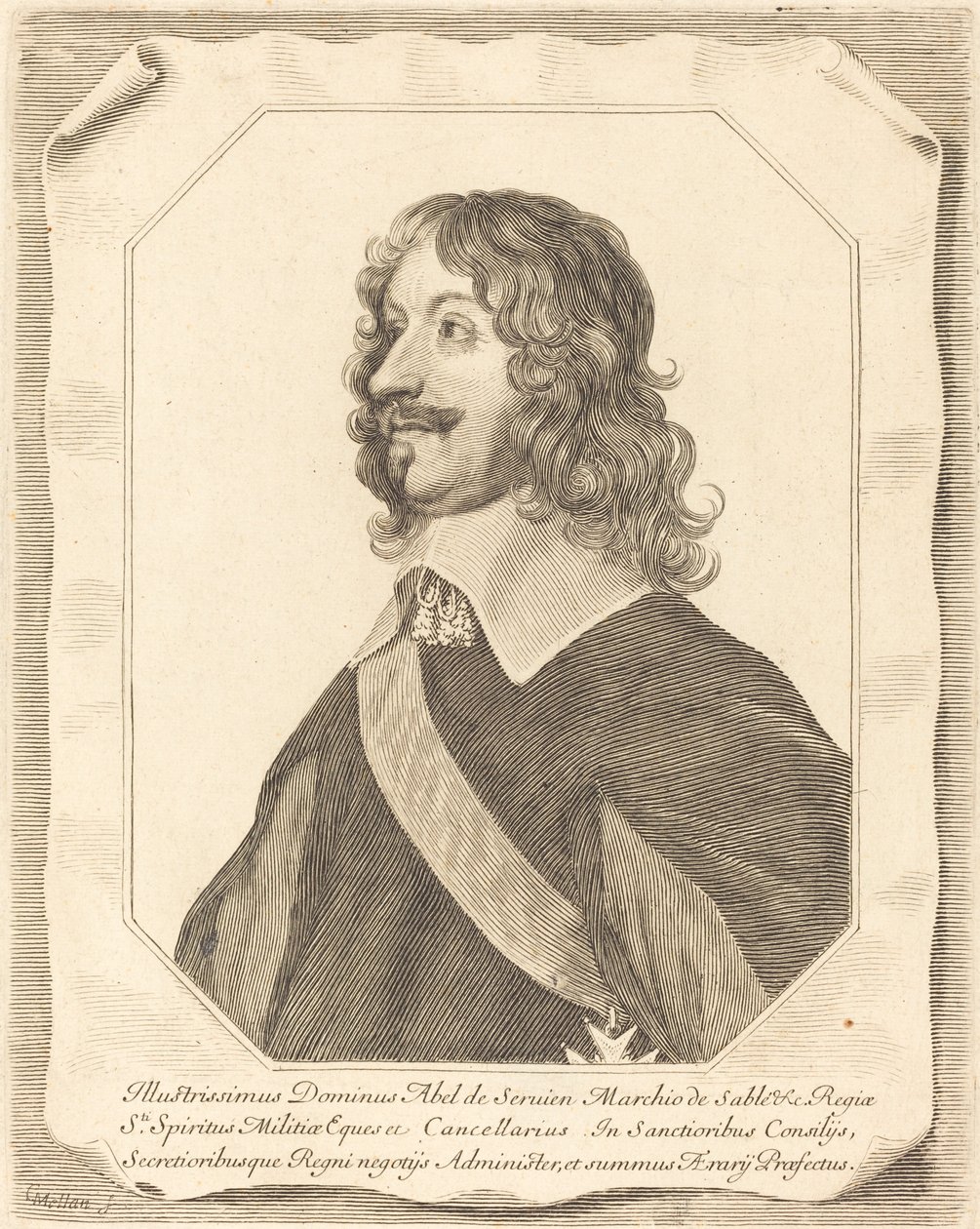 Abel Serwiański autorstwa Claude Mellan