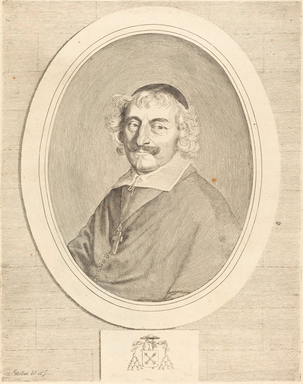 Alfons III Delbene, biskup Orleanu autorstwa Claude Mellan