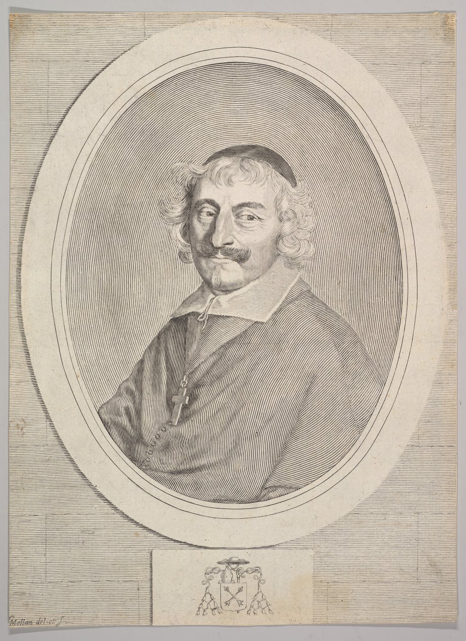 Alfonsa III Delbène, biskupa Orleanu. autorstwa Claude Mellan