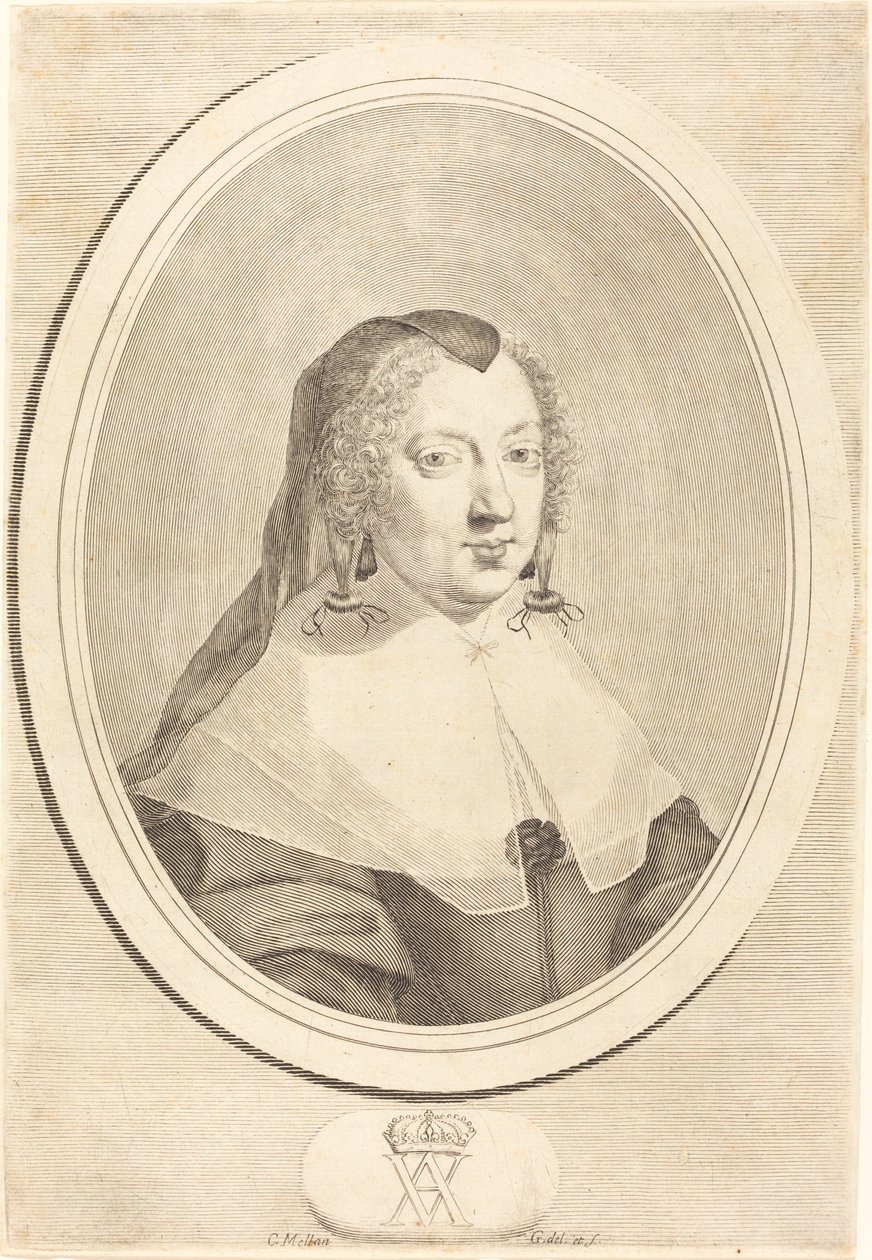 Anna Austriaczka autorstwa Claude Mellan
