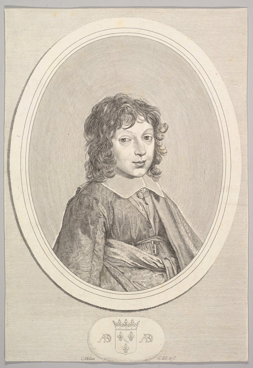 Armand de Bourbon, książę Conti. autorstwa Claude Mellan