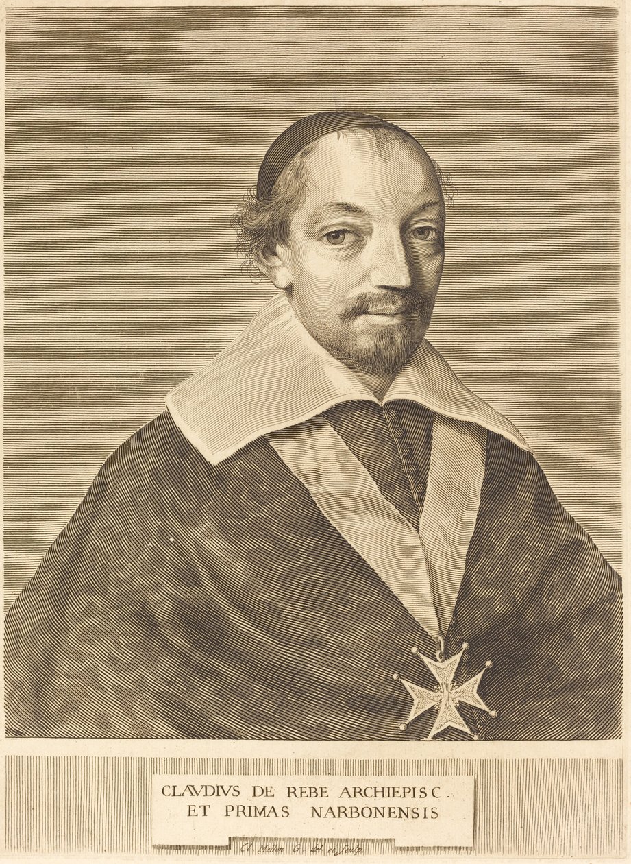 Claude de Rebe autorstwa Claude Mellan