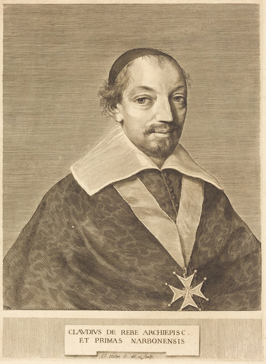 Claude de Rebe autorstwa Claude Mellan