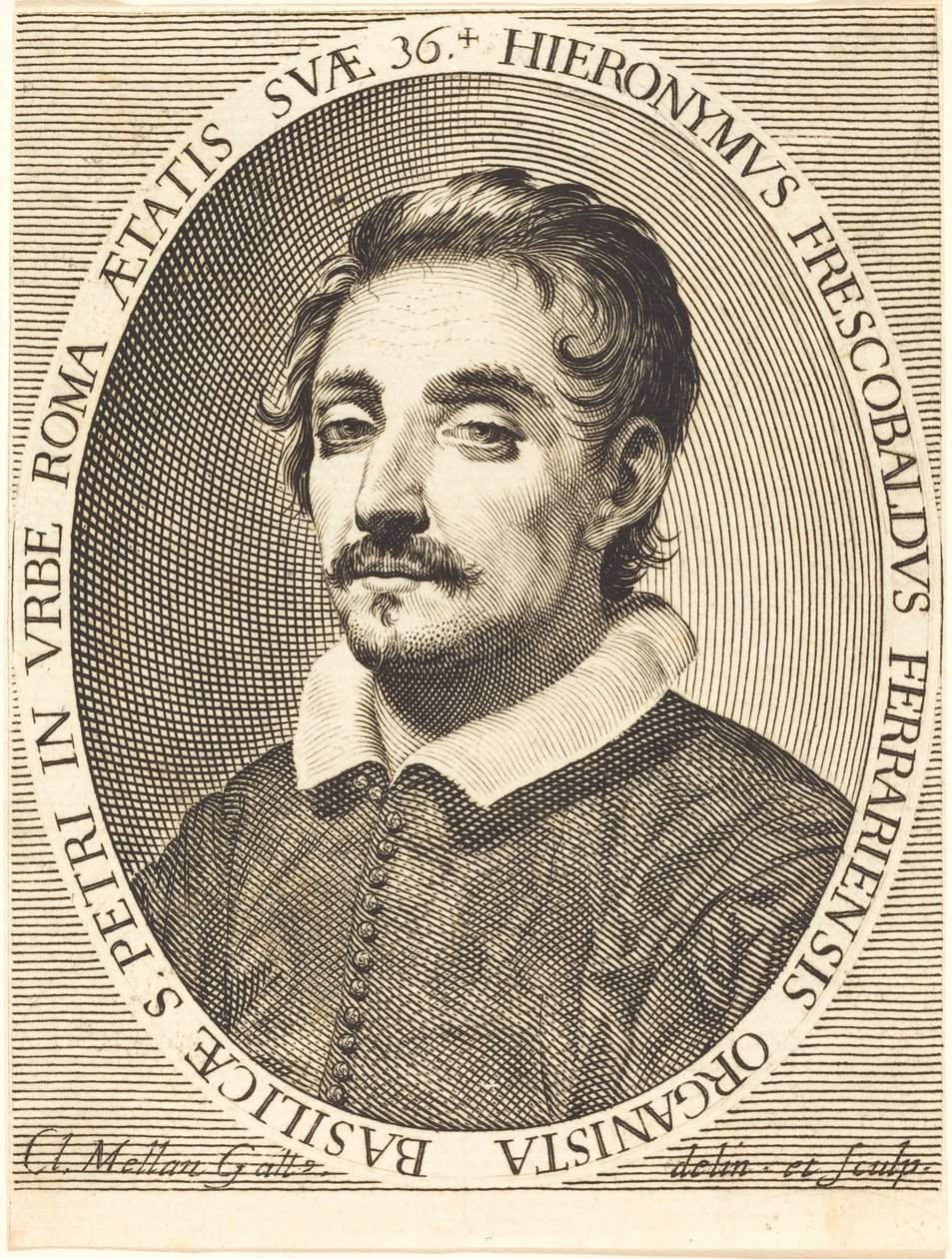 Girolamo Frescobaldi autorstwa Claude Mellan
