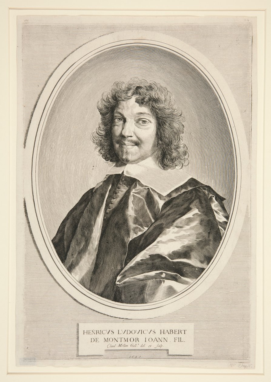 Henri Louis Habert de Montmor autorstwa Claude Mellan