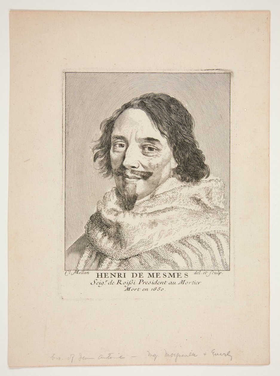 Henri de Mesmes autorstwa Claude Mellan