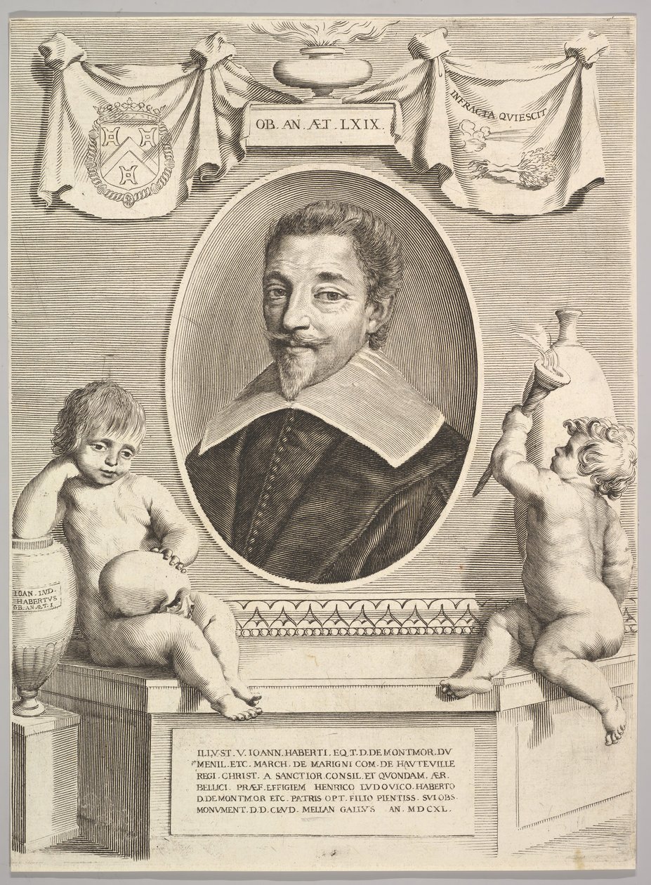 Jean Habert de Montmor, 1640. autorstwa Claude Mellan