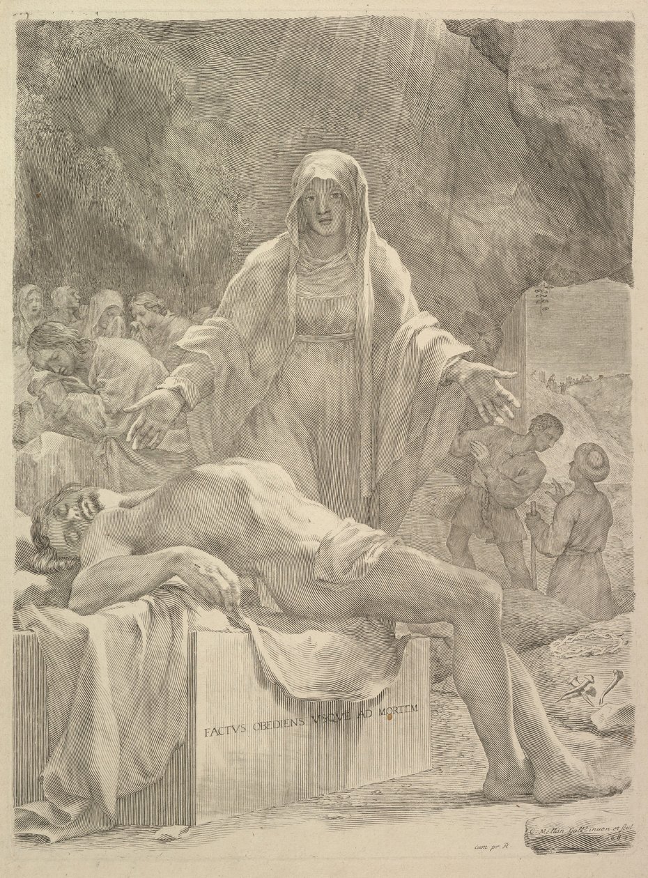 Lamentacja, 1683. autorstwa Claude Mellan