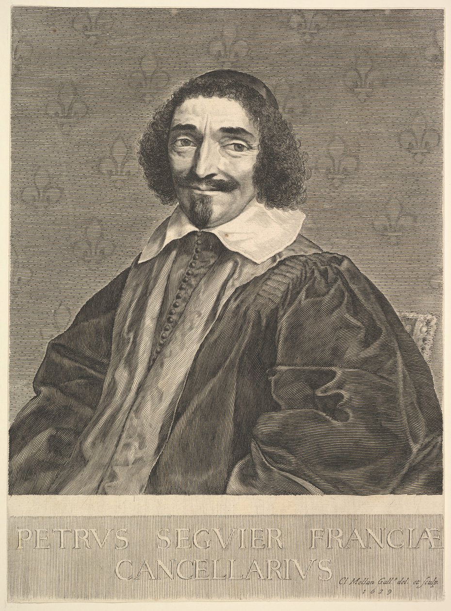 Kanclerz Pierre Seguier, 1639. autorstwa Claude Mellan
