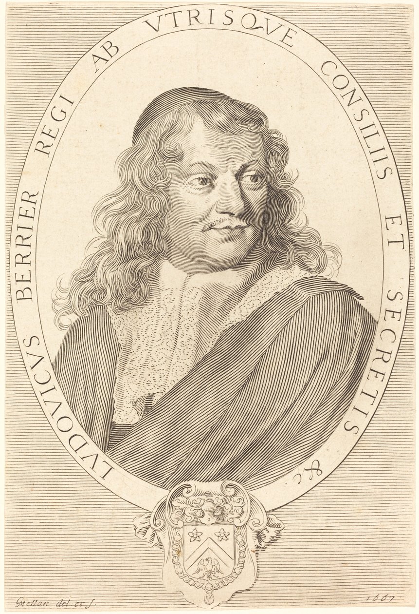 Louis Berryer autorstwa Claude Mellan