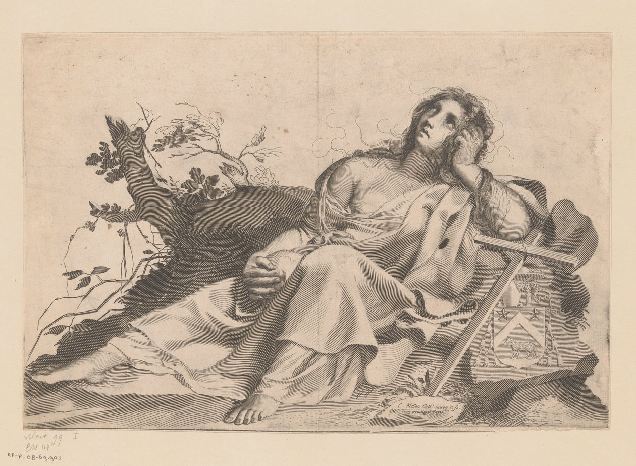 Maria Magdalena autorstwa Claude Mellan