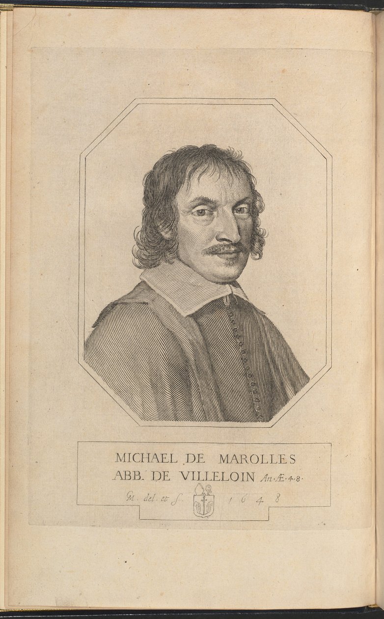 Michał z Marolles autorstwa Claude Mellan