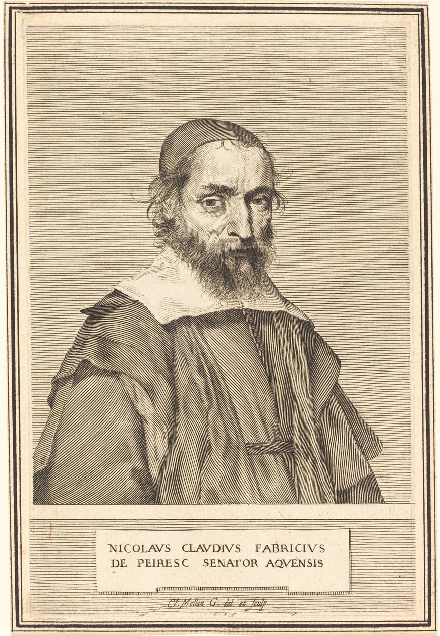 Nicolas-Claude Fabri de Peiresc autorstwa Claude Mellan
