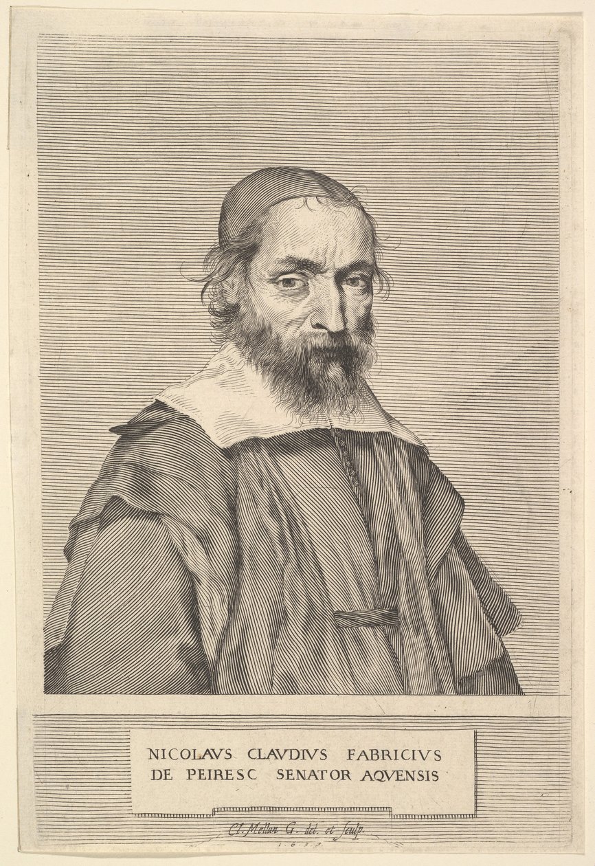 Nicolas-Claude Fabri de Peiresc, 1637. autorstwa Claude Mellan