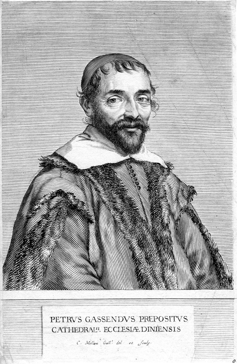 Pierre Gassendi, francuski filozof i naukowiec, XVII wiek autorstwa Claude Mellan